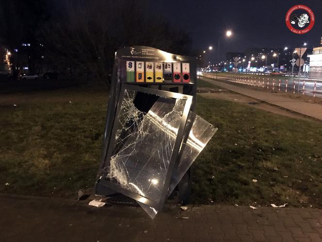 Pijany kierowca ciężarówki staranował wszystko, co miał na drodze. 
