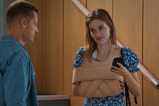 M jak miłość odc. 1702. Franka (Dominika Kachlik), Paweł (Rafał Mroczek)