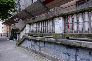 Budynek przy Chopina podczas modernizacji