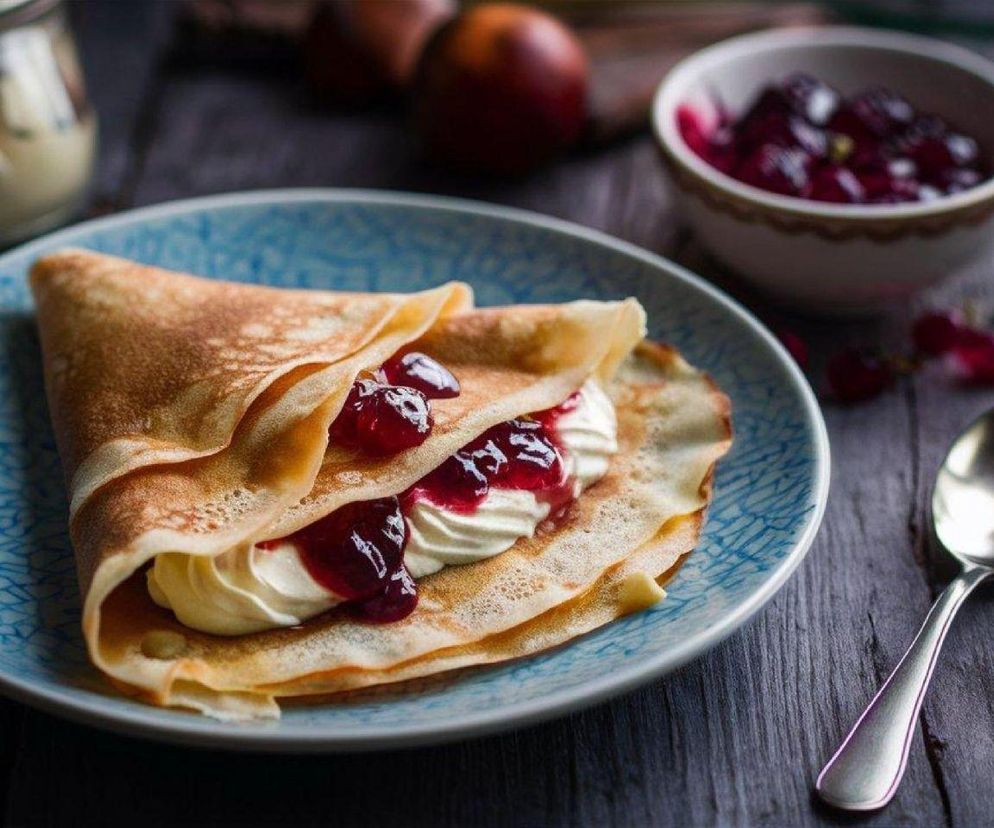 naleśniki z budyniem bez mąki