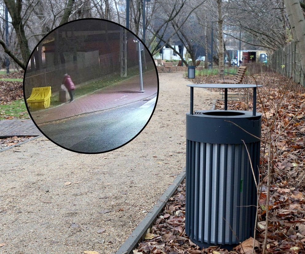 Z workiem śmieci do ulicznego kosza. Urzędnicy z Wołomina ostrzegają przed mandatem