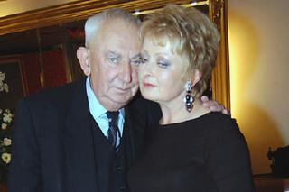 Magdalena Zawadzka i Gustaw Holoubek
