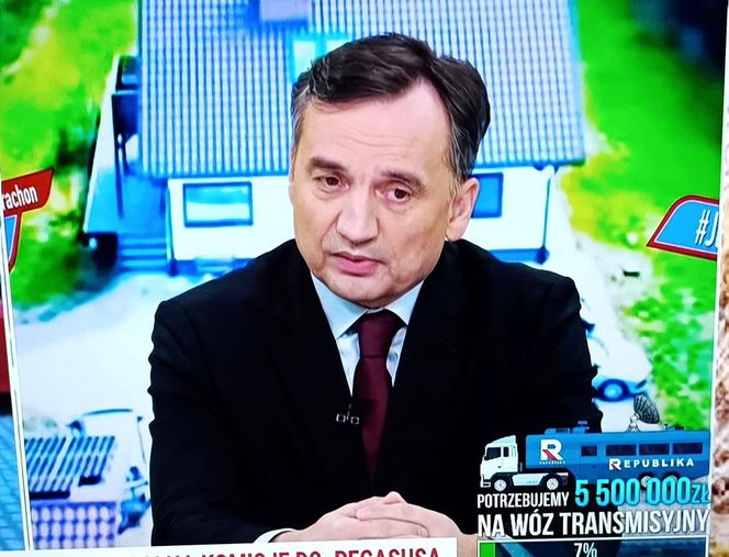 Zbigniew Ziobro w studio TV Republika