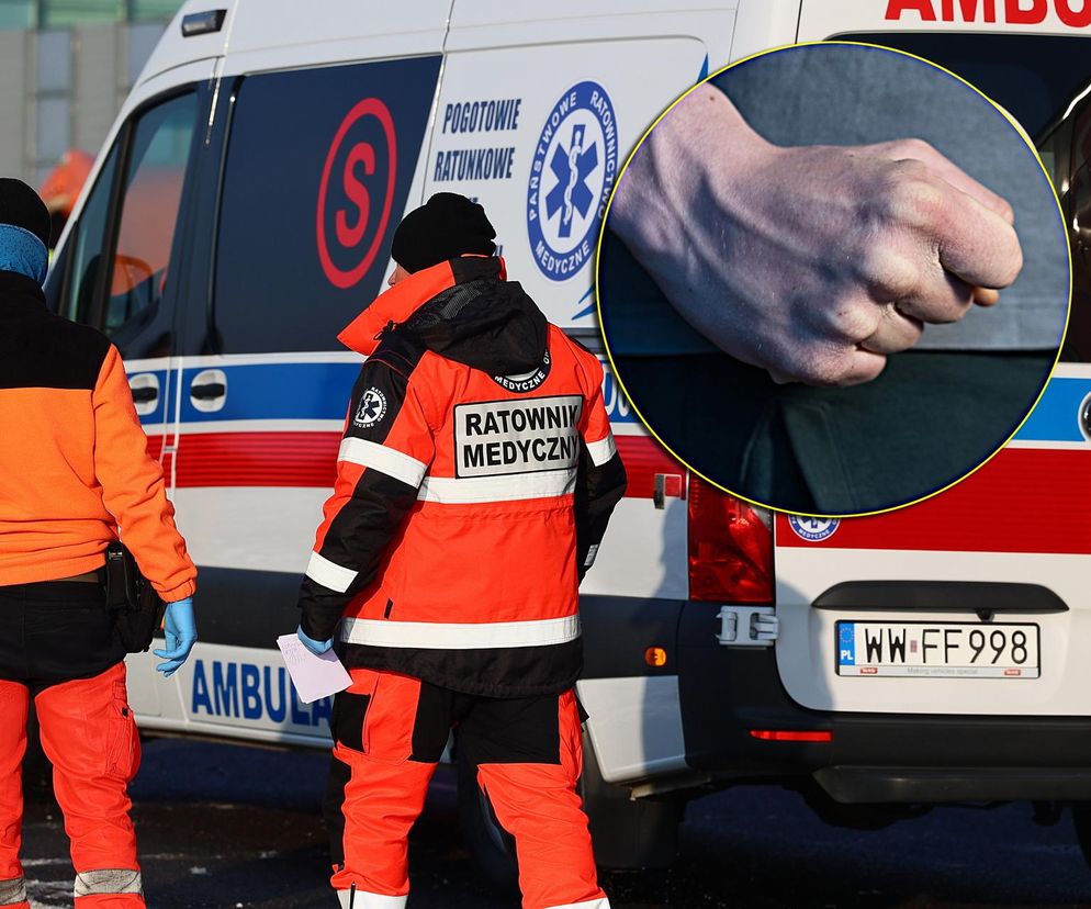  Przyjechali do leżącego na chodniku mężczyzny. 68-latek rzucił się z pięściami na ratownika medycznego