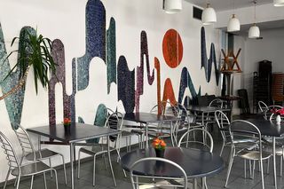 Mozaika w Barze Alpejskim w Warszawie