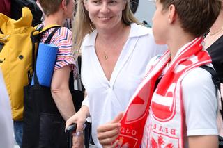 Ryszard Petru z ukochaną przyjechali na mecz Polaków