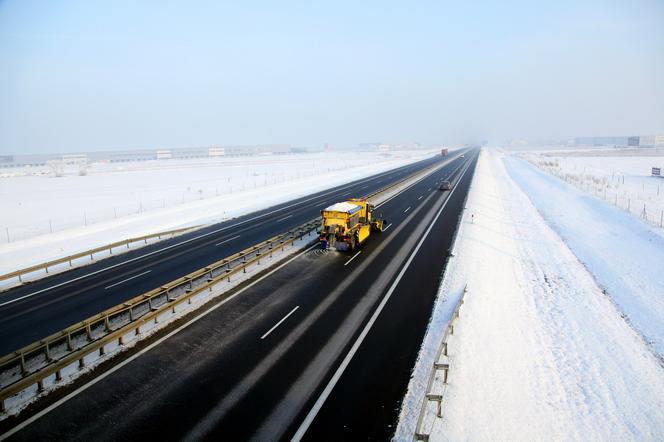 Autostrada Wielkopolska - zima