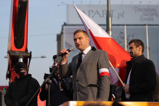 Robert Bąkiewicz na Marszu Niepodległości