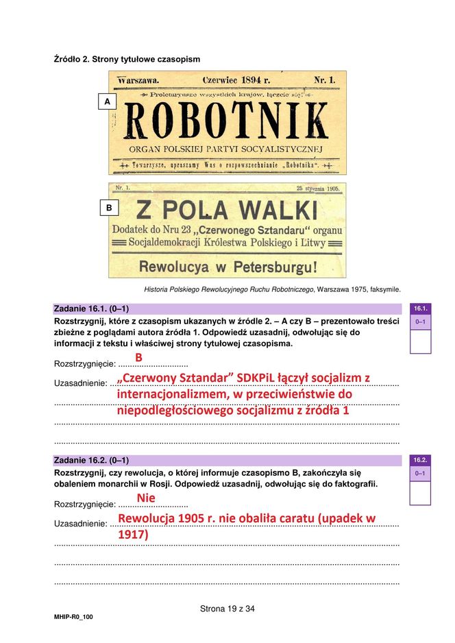 Matura historia 2025: Odpowiedzi i arkusze CKE [19.05.2025] nowa formuła 2023	