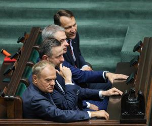  Donald Tusk, Władysław Kosiniak-Kamysz, Krzysztof Gawkowski, Radosław Sikorski w Sejmie