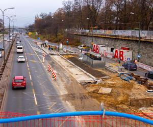 Remont placu Na Rozdrożu w Warszawie, listopad 2023