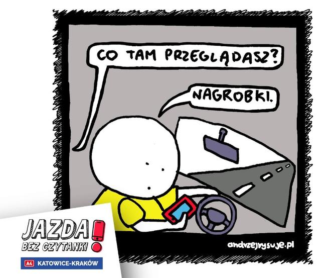 "Jazda bez czytanki" - nowa kampania społeczna. Obrazki od znanych rysowników niosą ważny przekaz! 