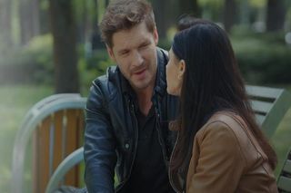 M jak miłość odc. 1884. Iza (Adriana Kalska), Marcin (Mikołaj Roznerski)