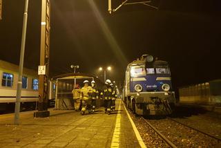 Pożar lokomotywy na dworcu w Jastrowiu! Jedna osoba poszkodowana
