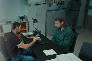 Barwy szczęścia odc. 3094. Rafał Zaborski (Wojciech Solarz), Marcin Kodur (Oskar Stoczyński) 