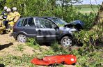 86-letni kierowca nagle zjechał na pobocze. Skończyło się tragicznie