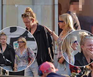 Widawska bez makijażu i Rogalska w świetnej formie. Przekąska, spacerek i plotki! Przyjaciółki zostały przyłapane przez paparazzich