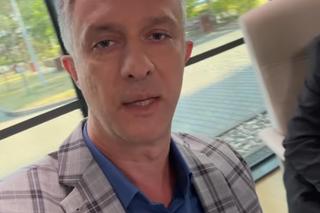 Pierwsza miłość po wakacjach. Artur (Łukasz Płoszajski) na planie