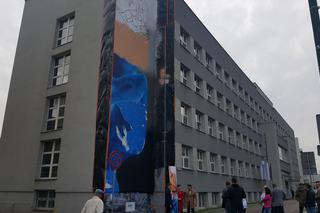 Profilaktyczny mural w Sosnowcu 