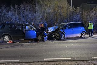  Tłuste. Dramatyczna czołówka. Wielu rannych w wypadku dwóch osobówek