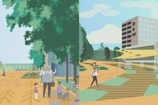 Wizja woonerfu na ul. św. Rocha w Białymstoku