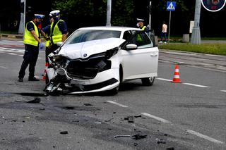 Wypadek na skrzyżowaniu ul. Królewskiej i ul. Marszałkowskiej
