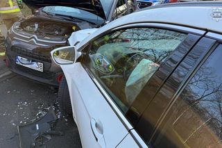 Zderzenie dwóch pojazdów w Mysłowicach