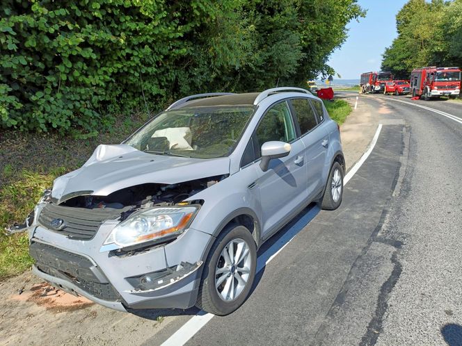 Wola Łagowska. 72-letni motorowerzysta nie żyje. Zderzył się z fordem 32-latka [ZDJĘCIA].