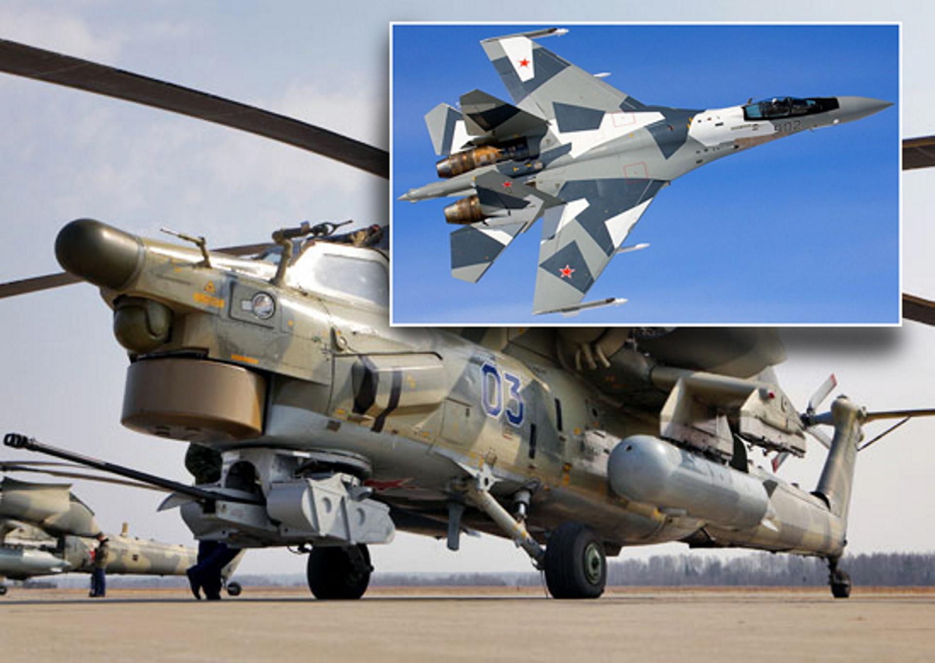 Rosyjski Mi-28 i Su-35