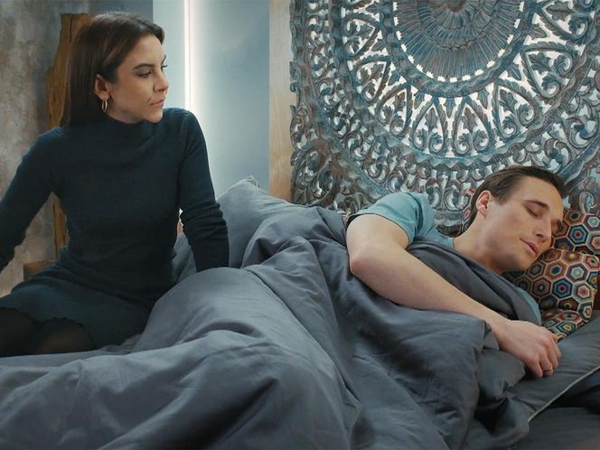 M jak miłość, odcinek 1871: Olek (Maurycy Popiel), Aneta (Ilona Jansyt) 