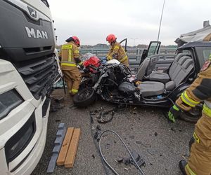 Wypadek na A2 pod Mińskiem Mazowieckim