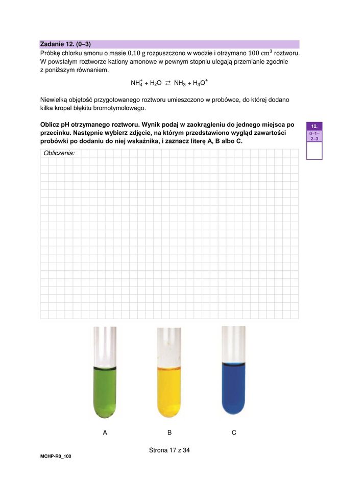 Matura 2025 chemia rozszerzona - arkusz CKE 16.05.2025 - Formuła 2023