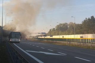 [AKTUALIZACJA] Pożar autobusu MZK w Toruniu! [FOTO]