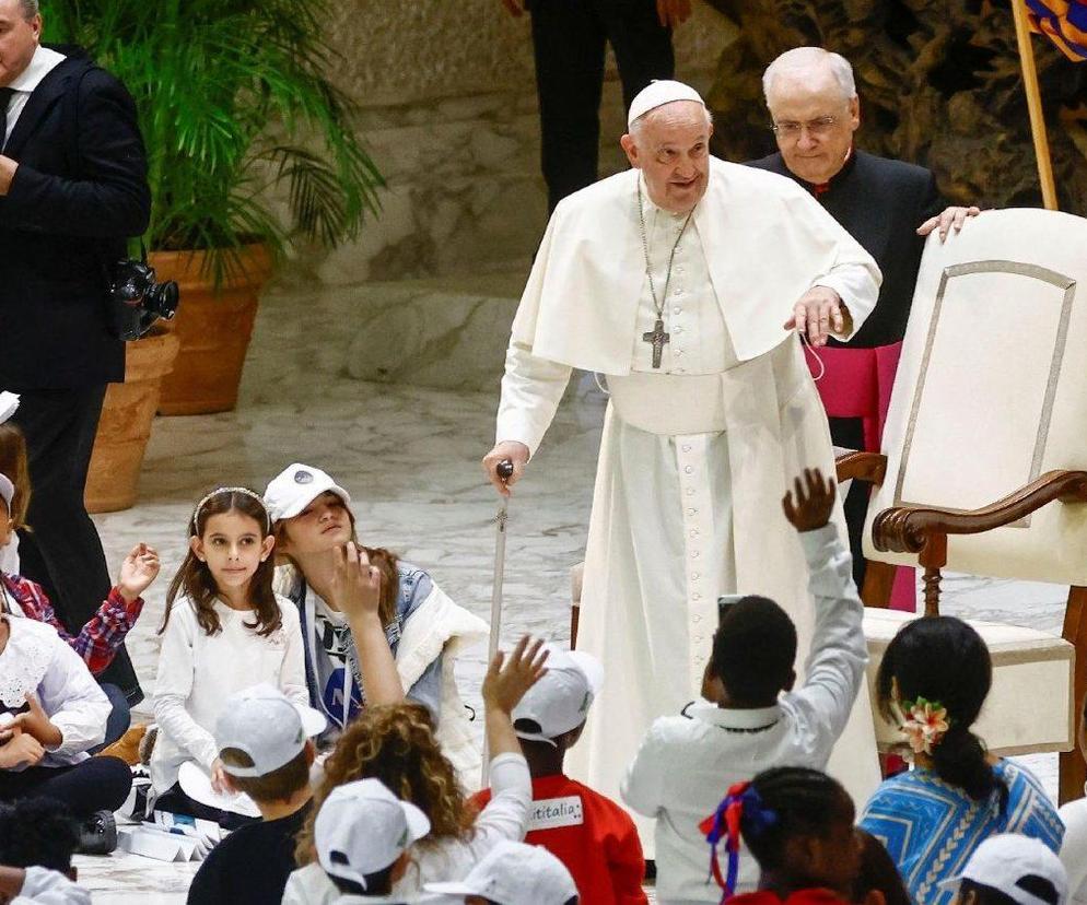 Papież Franciszek na spotkaniu z dziećmi całego świata
