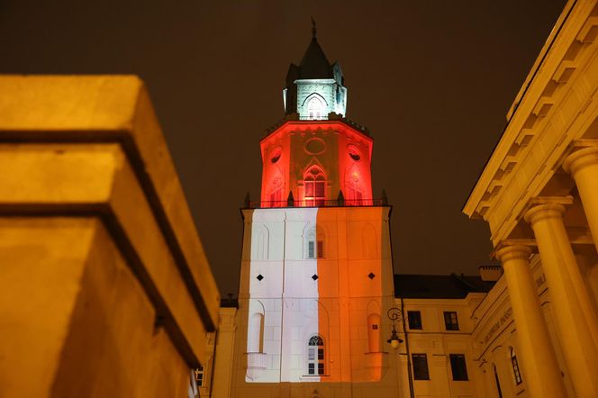 „Ojcowie Niepodległej” – wyjątkowy mapping na Wieży Trynitarskiej w Lublinie przed 11 listopada