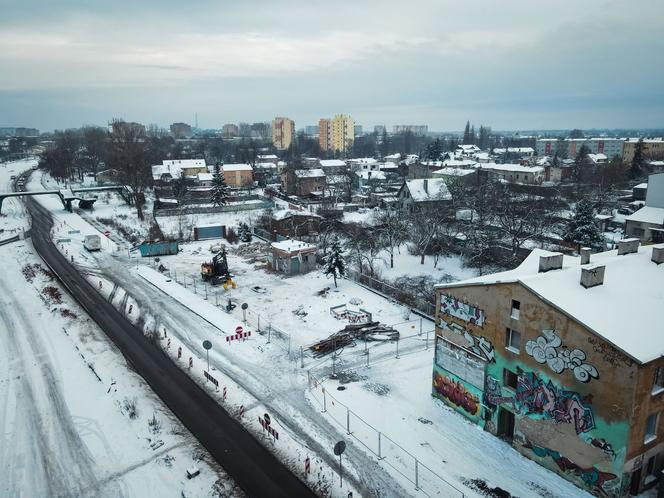 Częstochowa. Na DK91 wyburzają kamienice i stację benzynową