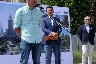 Plac Centralny w Warszawie. Rozpoczęła się budowa