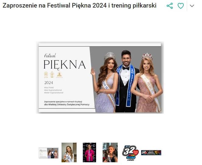 Zaproszenie na Festiwal Piękna 2024 i trening piłkarski z Ambasadorką Miss Polski