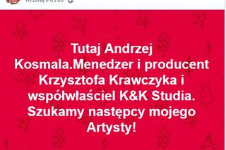 Anrzej Kosmala, menadżer Krzysztofa Krawczyka che wyrzucić go z pracy 