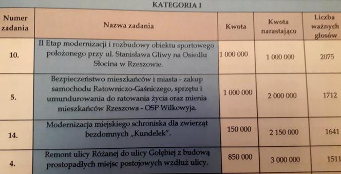 Rzeszowski Budżet Obywatelski: Wyniki już są znane!