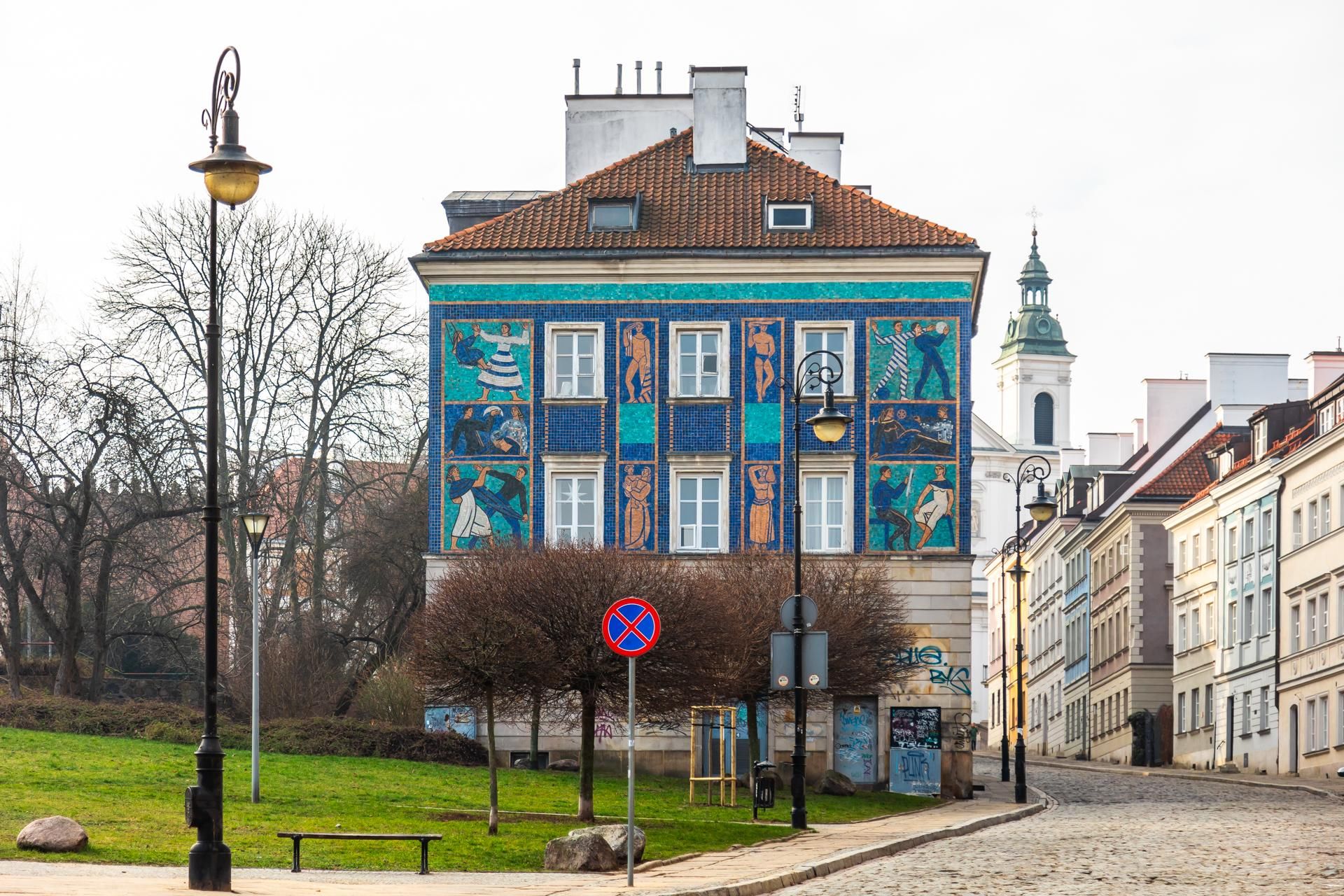 Mozaika na Mostowej 9a w Warszawie