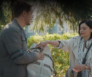 M jak miłość odc. 1880. Iza (Adriana Kalska), Marcin (Mikołaj Roznerski)