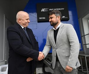 Prezentacja symulatora jazdy lokomotywy Griffin w Gdyni