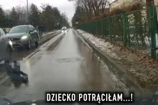 Dziecko potrąciłam. Policja pokazała szokujące nagranie z Piaseczna