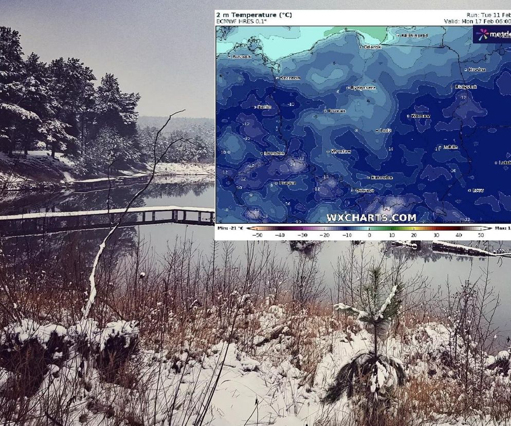 Mróz skuje Świętokrzyskie. Takiej temperatury jeszcze nie było w tym roku