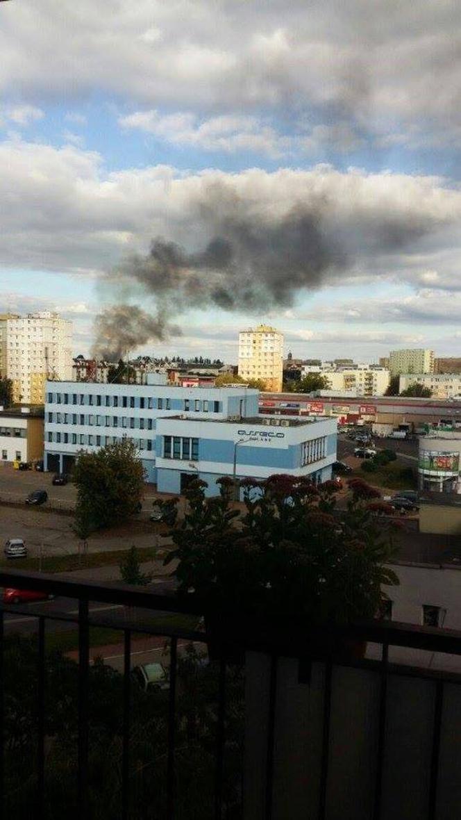 Pożar w centrum Bydgoszczy! Kłęby dymu nad miastem