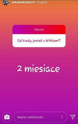 Anna Adamus - Zuzia z serialu Barwy szczęścia na Instagramie o chłopaku