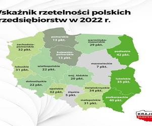 Wskaźnik rzetelności polskich przedsiębiorstw [MAPA]