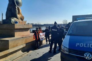 Akcja aktywistów klimatycznych w Warszawie 