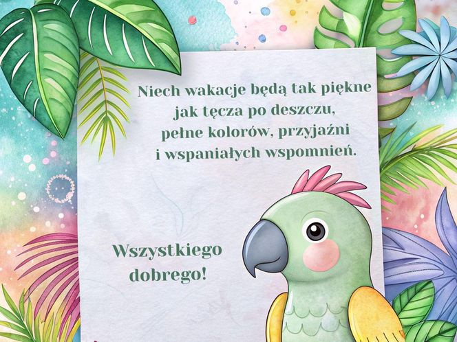 Grafiki i kartki na zakończenie roku szkolnego